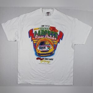 VTG 90's NASCAR Terry LaBonte Raw Power Shirt Mens Size XXL Corn Flakes Racing